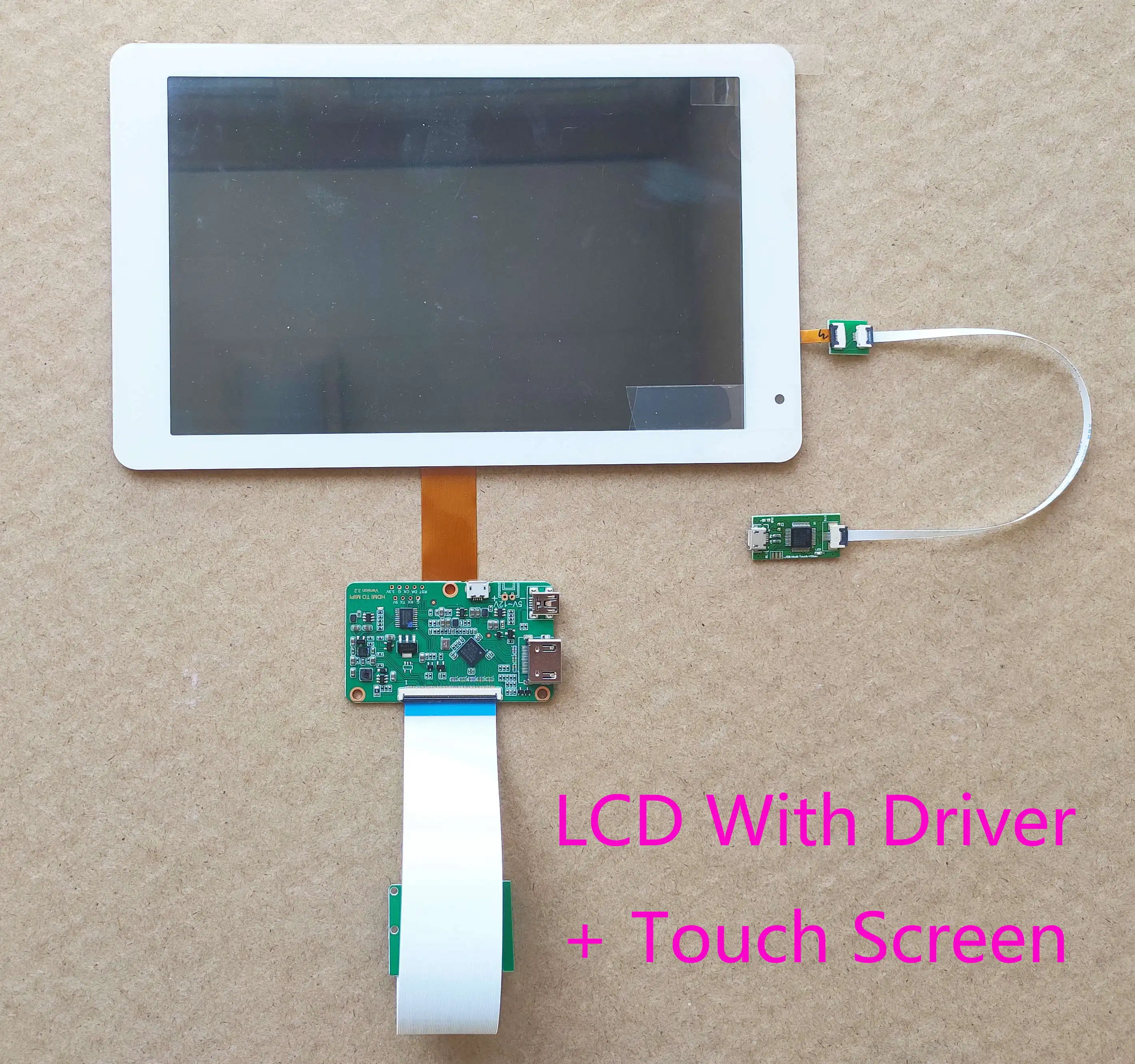 LCD Touch Driver A 8,9 дюймовый TFTMD089030 2K HDMI ips дисплей 2560*1600 MIPI ЖК-дисплей с драйверной платой USB Сенсорная Поддержка Win7 8 10 Raspberry Pi 3 - Цвет: LCD Touch Driver A