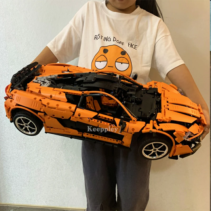 

MOC-16915 Machinery P1 Super Hypercar Roadster 3D Model Building Blocks APP Racing Remote Car Bricks Kids Toys Birthday Gifts