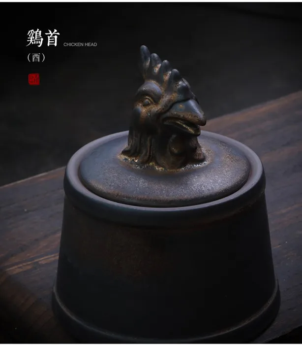 Chicken Head Прах питомца Подвеска для праха после кремации урны собака кошка памятная шкатулка животное на память о похоронах 500 г большая емкость свинья лошадь бык шкатулки медь - Цвет: Chicken Head