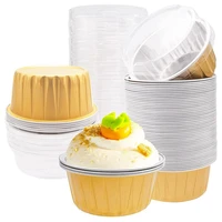 dessert cups with lidsaluminum foil muffin baking cupsdisposable foil ramekins for cupcake cupcake containers