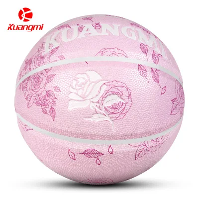 

Fan pink rose basketball engraved birthday gift 67 online celebrities privately customized pu basketball