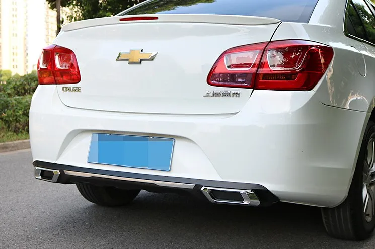 Для Cruze задний спойлер ABS бампер диффузор защитные бамперы для Chevrolet cruze после хром