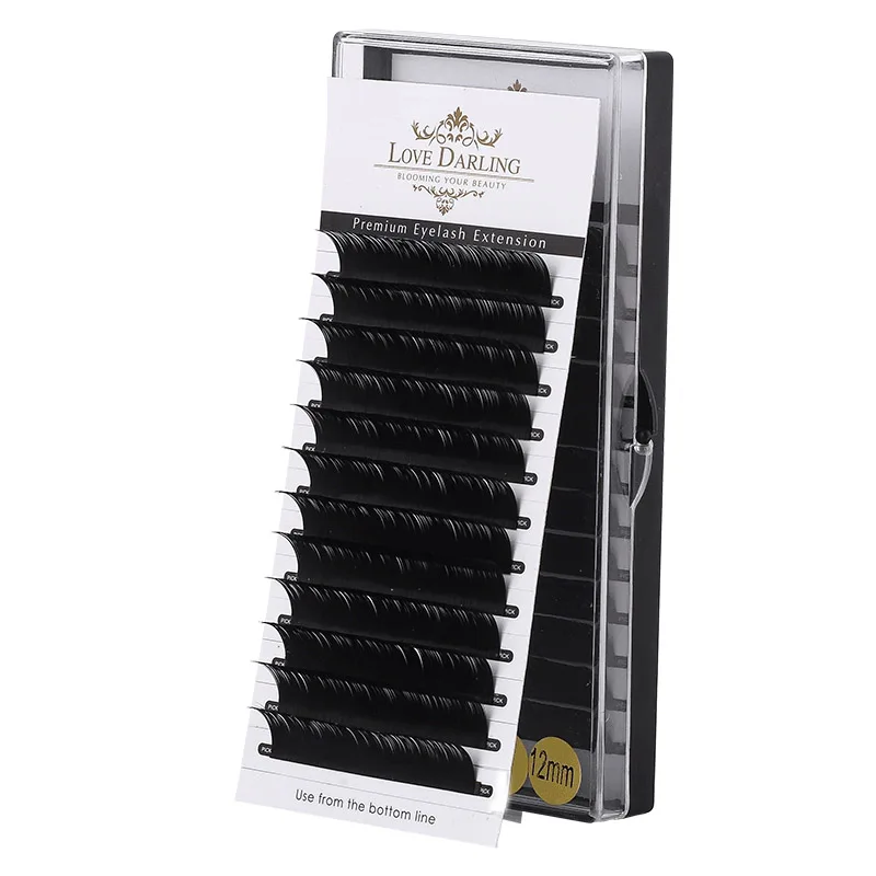 Высококачественные ресницы для наращивания индивидуальные шелковые объема