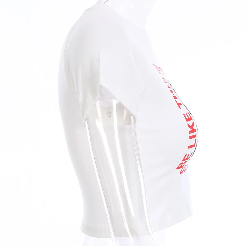 Модные женские футболки с коротким рукавом летние уличные топы белые милые