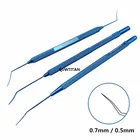 Офтальмологический инструмент, шпатель Synechiae, титановый полуострый кончик