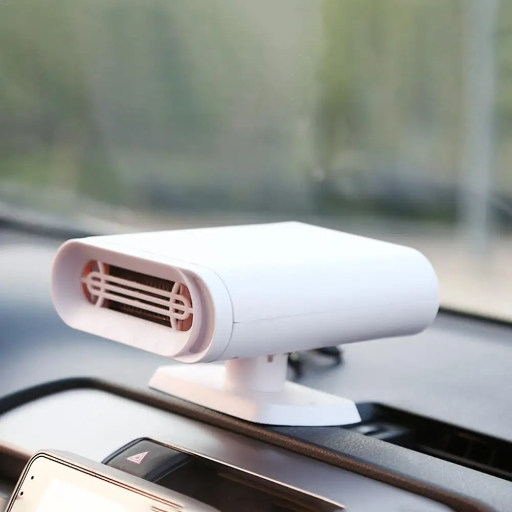 Автомобильный воздушный вентилятор на лобовое стекло белый обогреватель