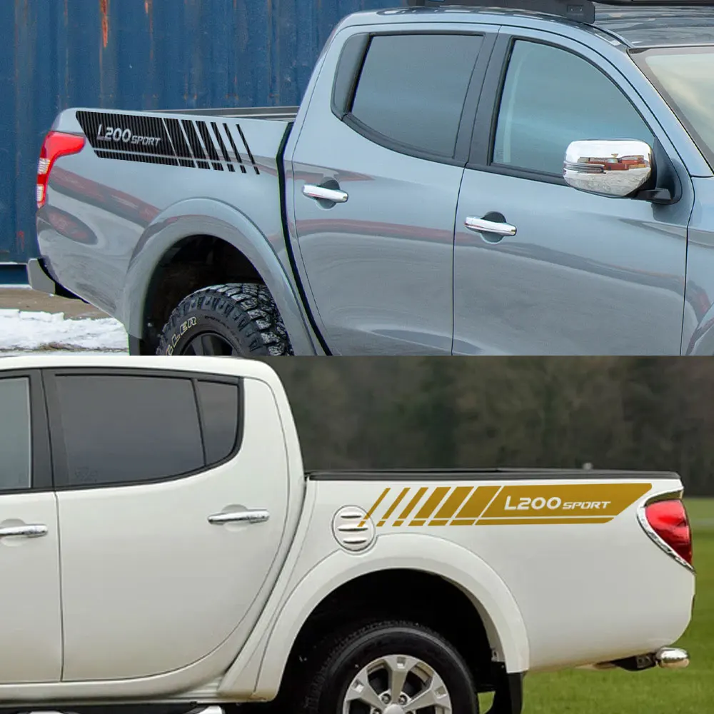 Боковые наклейки для заднего багажника пикапа Mitsubishi L200 Triton автомобильные