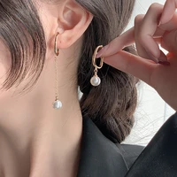 yaologe for women vintage asymmetric tassel alloy earrings set non pierced 2021 new gift fashion party jewelry boucle doreille