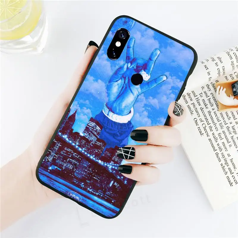 

Pop Smoke Phone Case black For Xiaomi Redmi mi note 7 8t 9 9t 9s 8 10 10t 11 pro lite K20 max 3