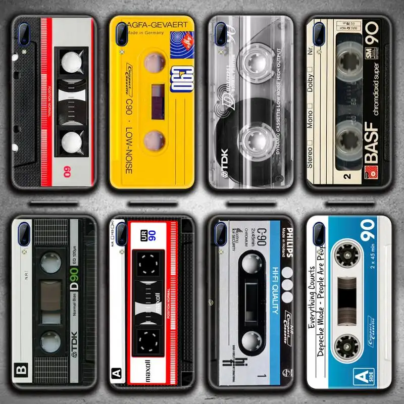 

Hot Classical Old Cassette tape Phone Case For Vivo Y91c Y17 Y51 Y67 Y55 Y7s Y81S Y19 V17 vivos5