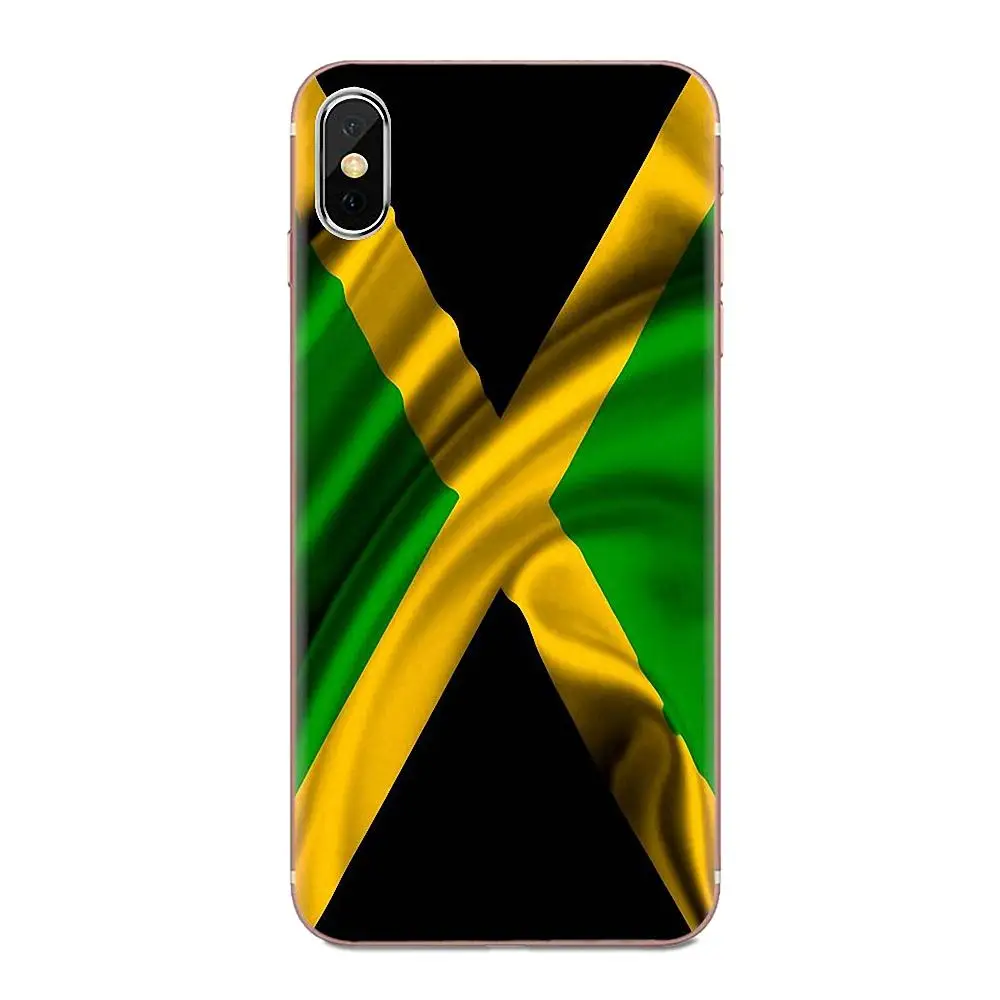 Retro Jamaica National Flag Banner For Galaxy Grand A3 A5 A7 A8 A9 A9S On5 On7 Plus Pro Star 2015 2016 2017 2018 | Мобильные