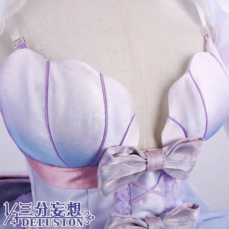 

10PCS Anime Cos Card Captor Sakura Marine Princess Tomoyo Daidouji Sweet Lolita Dress Gradient Color Women Cosplay dress and wig
