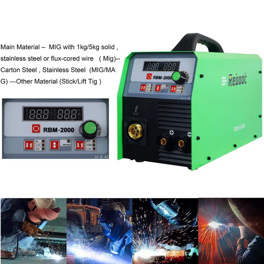 Перезагрузка сварочный аппарат MIG 200A газовый и безгазовый MIG/Stick/Lift TIG/MMA 4 в 1