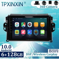 6128gb for toyota hilux 2015 2018 android 10 carplay radio player car gps navigation head unit car radio with screen