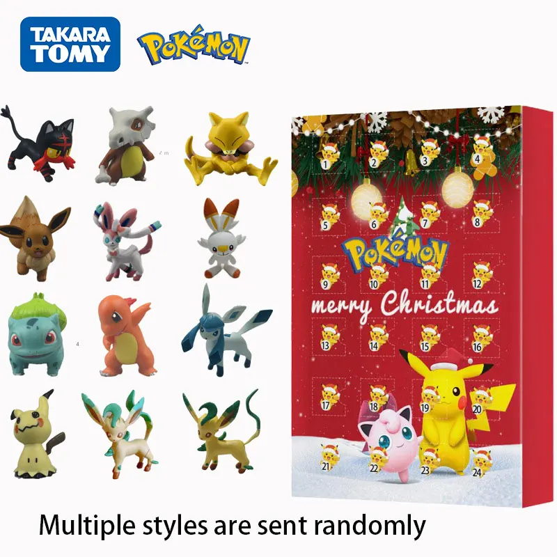 Мистические коробки Покемон Рождественский календарь коробка экшн-фигурки