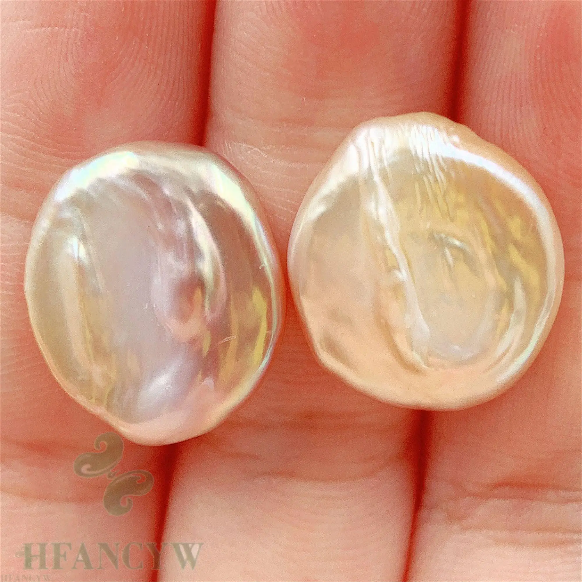 17x19 мм Фиолетовый барочный жемчуг серьги серебряные гвоздики культивированные