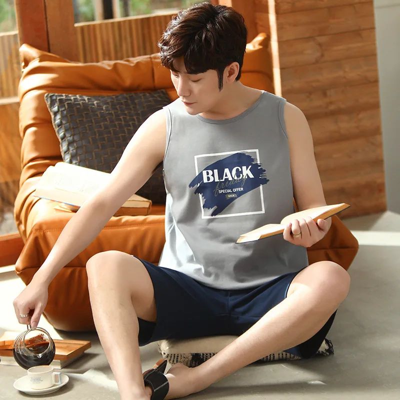 

Ночная рубашка без рукавов, топ без Плеч, надпись, летняя Пижама с круглым вырезом, Schlafanzug, комплект из 2 предметов