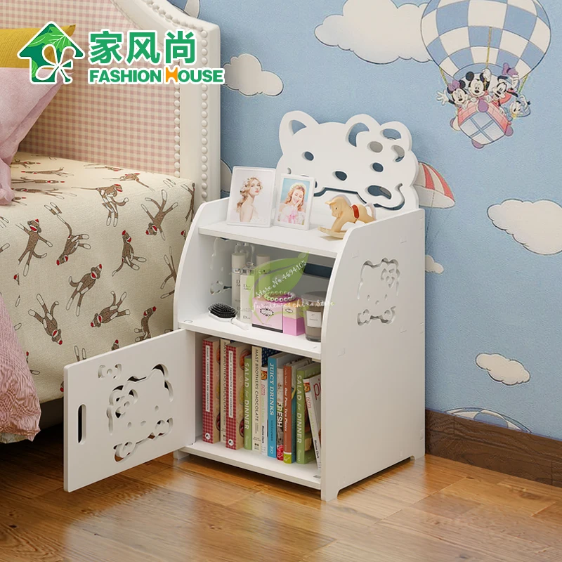 Современный простой прикроватный столик в сборе гостиная ПВХ шкафчик для