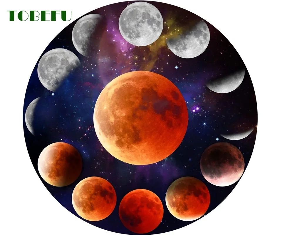 TOBEFU 1000 шт./компл. Красочная радуга земля Луна круглая Геометрическая фотопудра