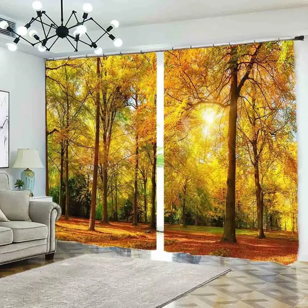 

Scenic woods window curtain bathroom kids room curtains girls Window decoration