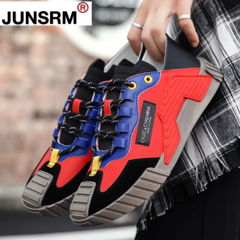 

2020 Men's Flat Shoes Black Red Fashion Men Comfortable Casual Sneakers Trending Non-slip Mens Designer Shoes