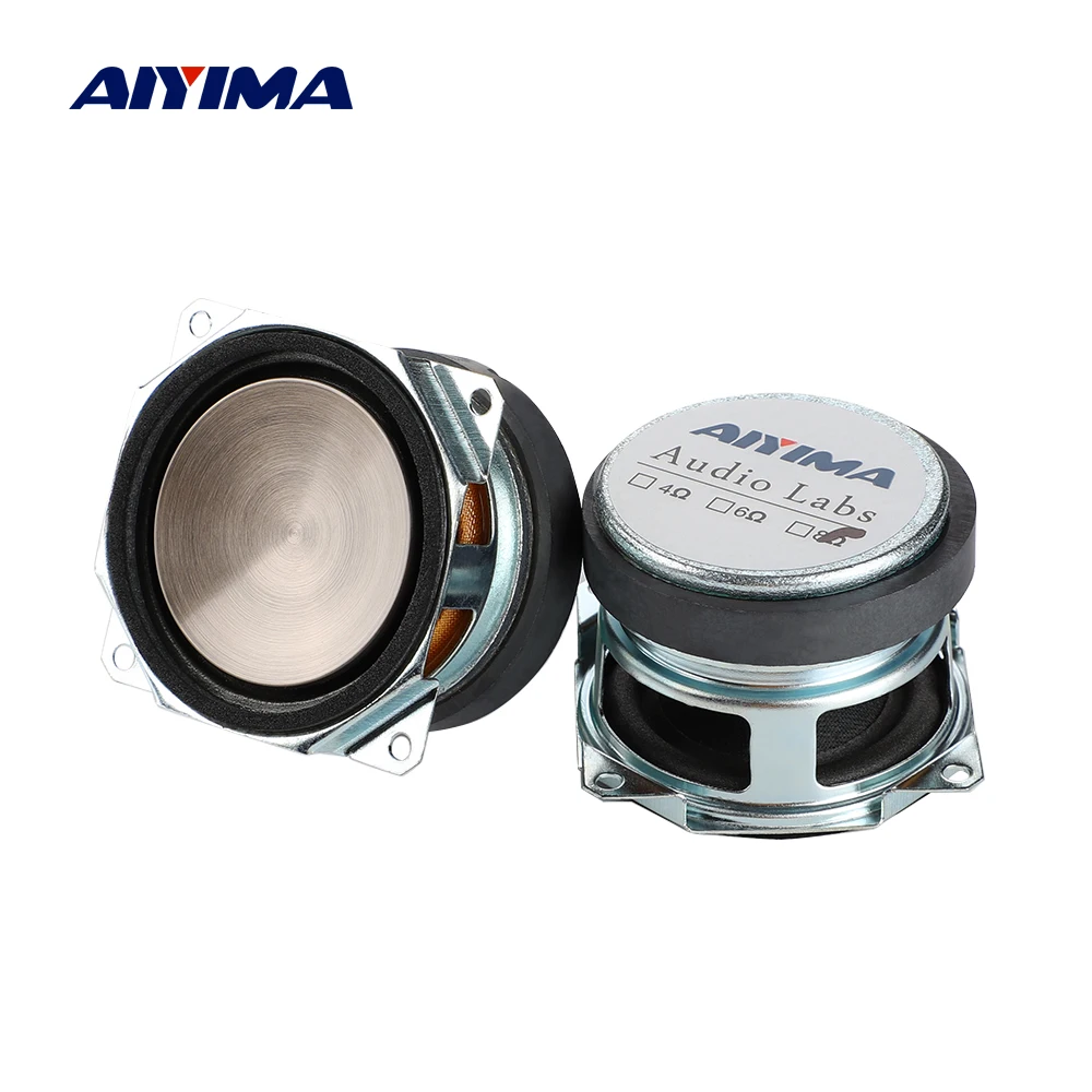 AIYIMA 2 шт. дюймовый аудио полный диапазон водонепроницаемый динамик s драйвер 8 Ом 25