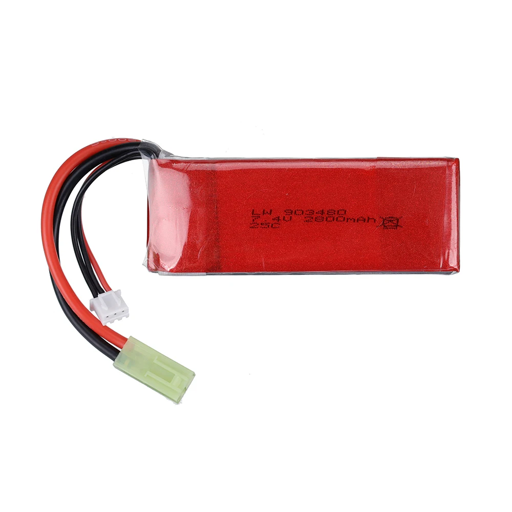 7.4V 2800mAh 25C Lipo Battery For FEILUN FT009 RC Speedboat Boat Spare Parts Rechargeable 7.4v Car Trucks Accessories | Электроника