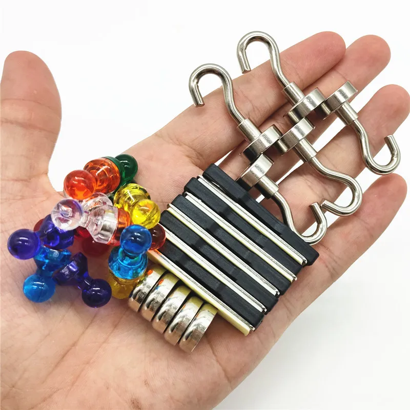 14 шт. магнитные штифты + 5 предметов искусственная кожа магнитный крючок D16