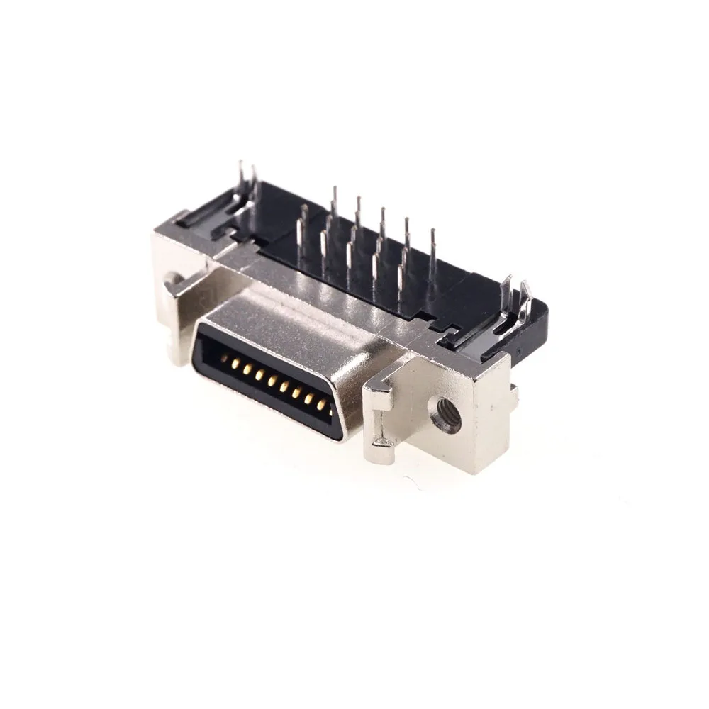 1 шт. гнездовой MDR сервопривод SCSI разъем типа HPCN 14 20 26 36 50 контактный 90 градусов