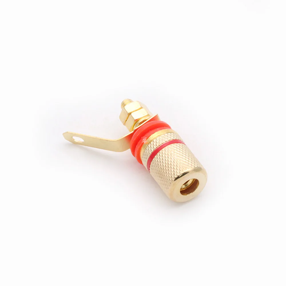 10pairs Banana jack socket Black+Red Gold-Plated plugs insulation sound Terminals Anti-impact speaker terminals | Обустройство дома