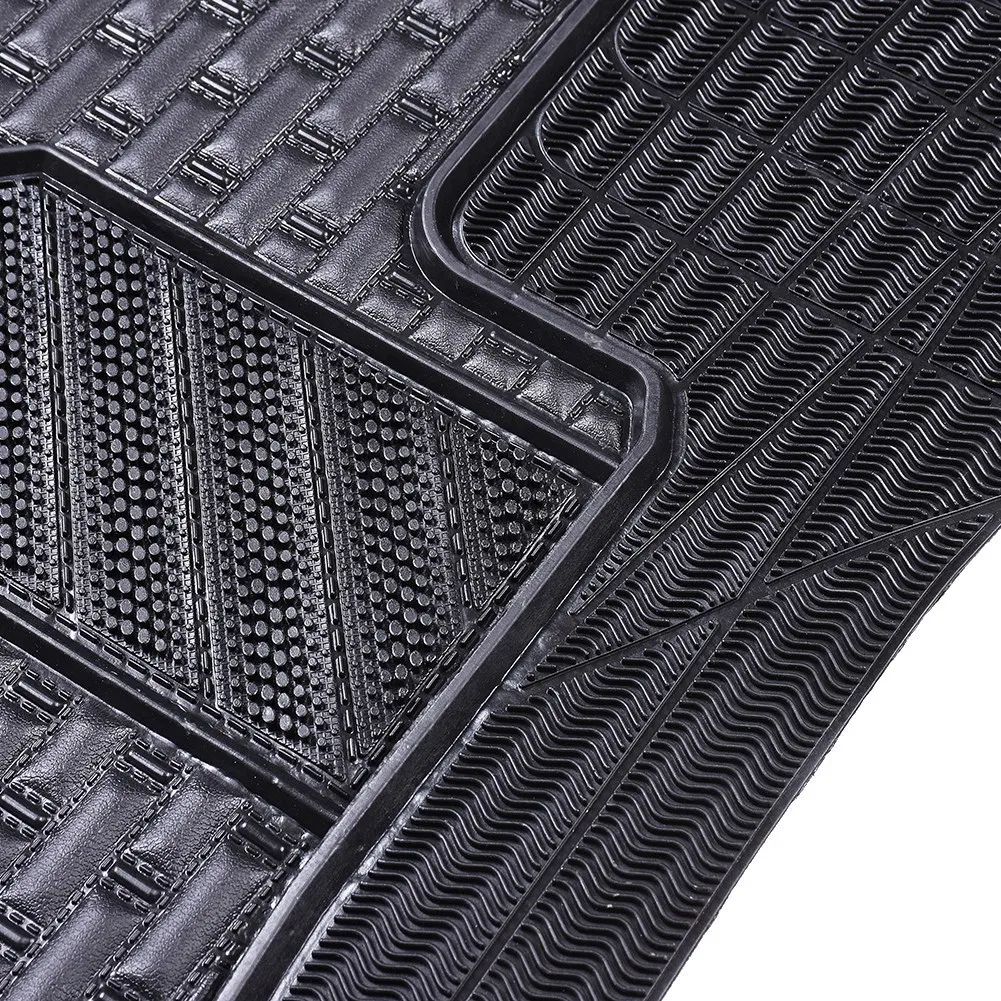 5 шт. автомобильные коврики черные резиновые Противоскользящий коврик