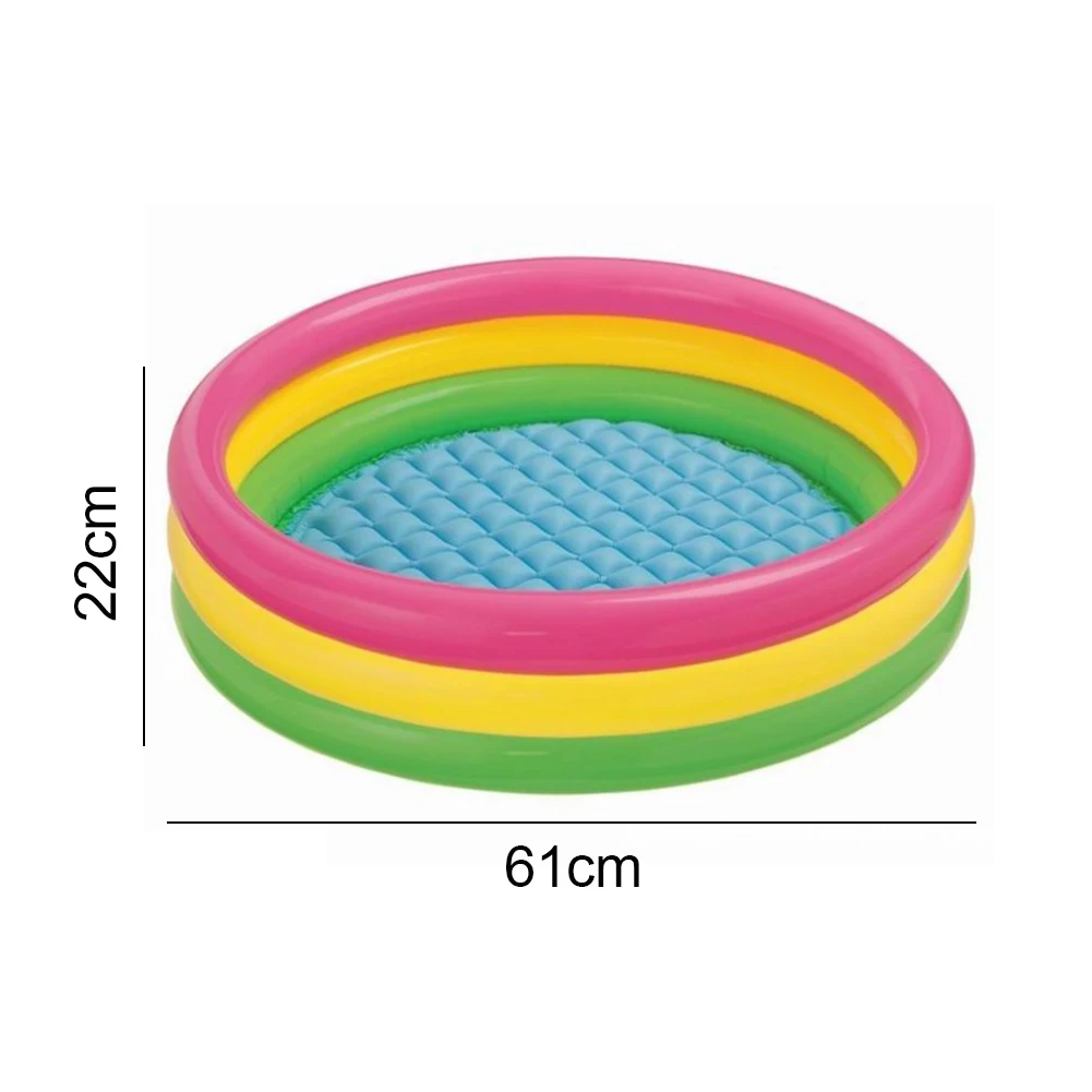 

PVC Three Layer Inflatable Pool Ocean Ball Baby Bathtub Soft Circular Basin Summer Safety Swimming Pool Wear-resistant Float Bed