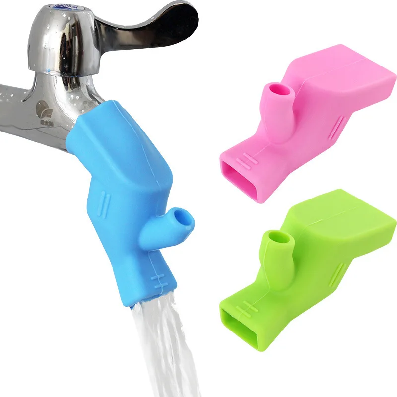 

2pc Kitchen Sink Faucet Extender Rubber Elastic Nozzle Guide Children Water Saving Tap Extension For Bathroom Accessories