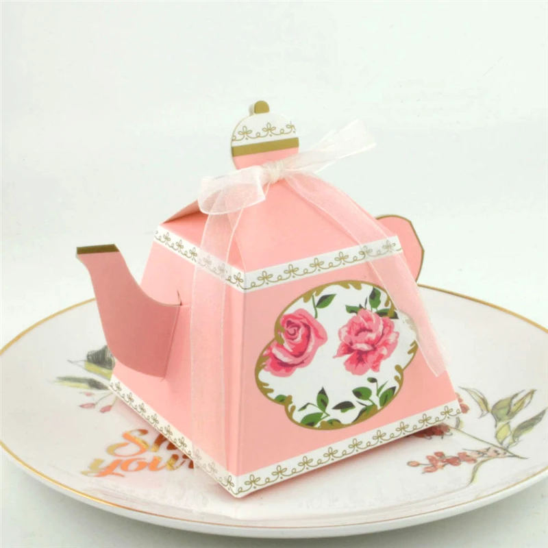 Горячее предложение 50 шт. винтажный чайник чашка для творчества конфетная