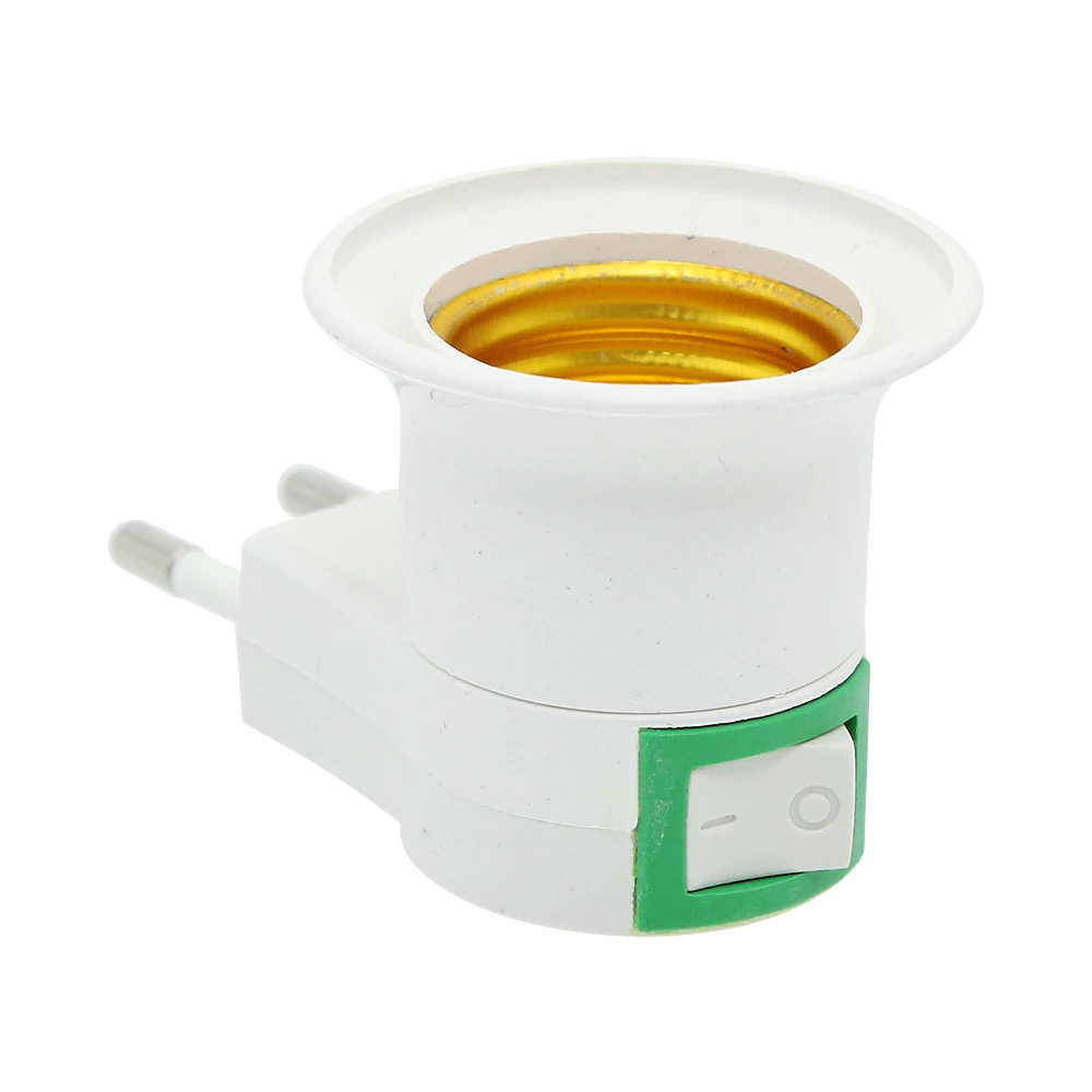 Портативный ЕС США штекер E27 лампа держатель светильник адаптер конвертер с