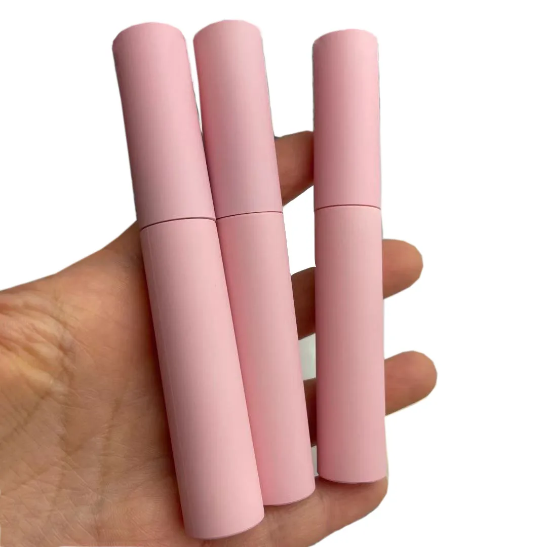10/20/30/50/100pc 10ml Empty Mascara Tubes DIY Lip Gloss Eyeliner Bottle Full Matte Pink Cosmetic Packaging Container Wholesale.