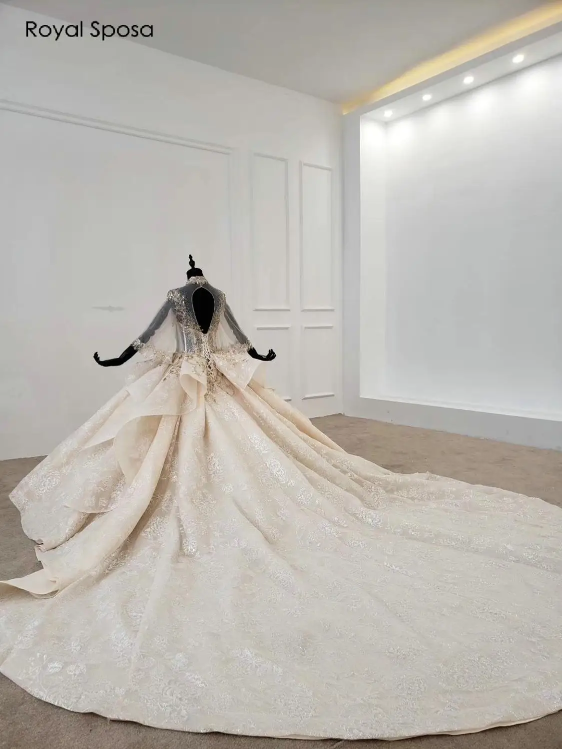 Новинка 2020 года цвет шампанского свадебное приталенное платье принцессы с