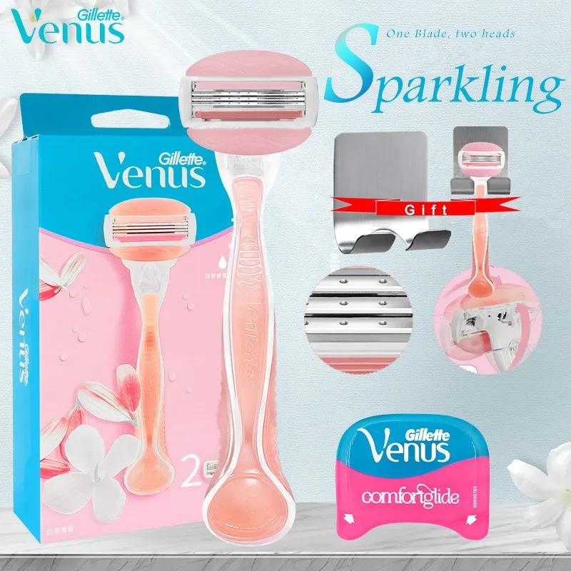 

Gillette Venus Women Razors Breeze 3 Layers Shaving Razor Blades Girl Bikini Body Hair Remover Soap Shaver With Hook Up