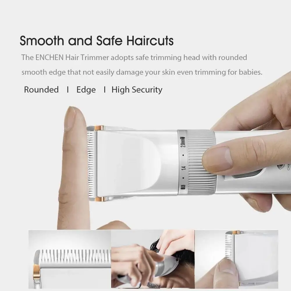 

Xiaomi ENCHEN Sharp профессиональный мужской триммер для волос электрическая машинка для стрижки волос ножницы фартук для взрослых детей USB машинка...