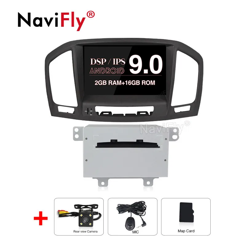 2GB-16GB-CAM NaviFly 4G+ 64G ips DSP Android 9,0 для Opel Vauxhall Holden Insignia 2008-2013 Автомобильный dvd Радио gps Навигация стерео плеер - Цвет: 2GB-16GB-CAM