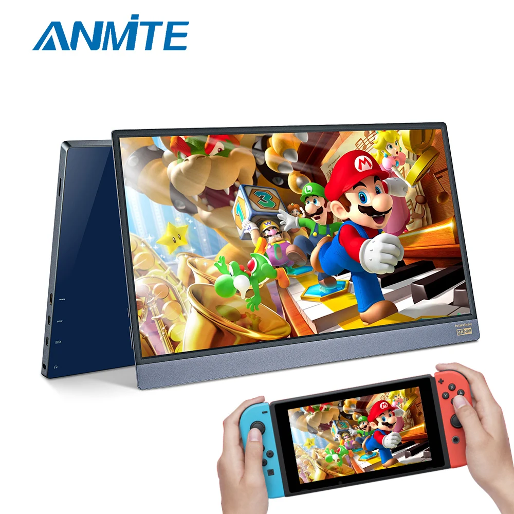 Новинка 15,6 дюймов 4K портативный компьютерный монитор PC TYPE-C HDMI PS4 Xbo x360 1080P ips FHD светодиодный USB-C монитор дисплей для Raspberry Pi