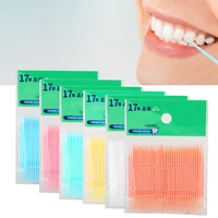 1000 pcs double head teeth cleaning toothpick oral care floss pick clean interdental residue while protect gums prevent bacteria