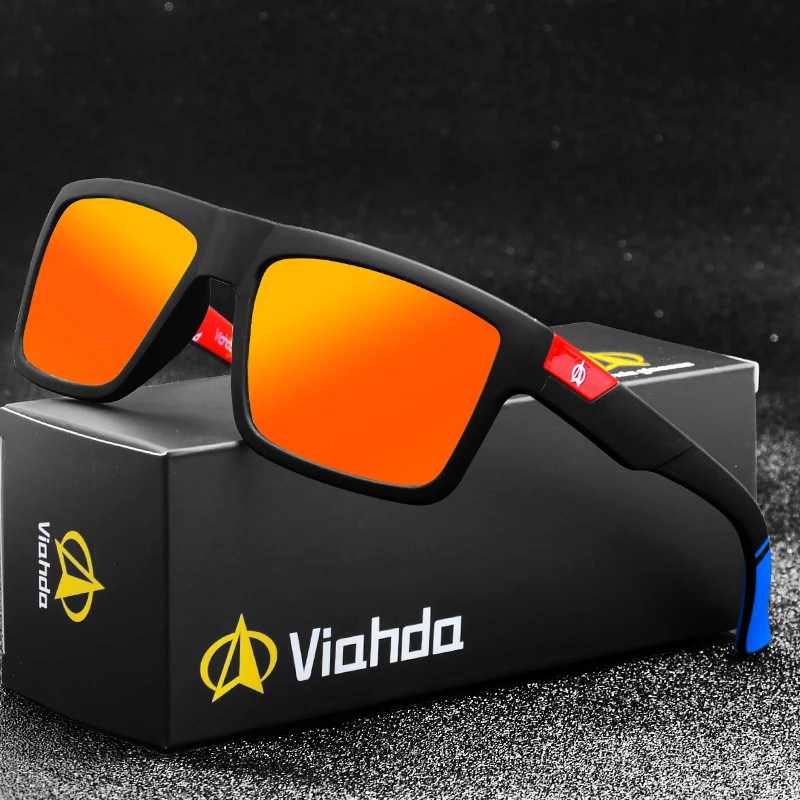 Viahda 2020 новые брендовые квадратные крутые поляризационные солнцезащитные очки