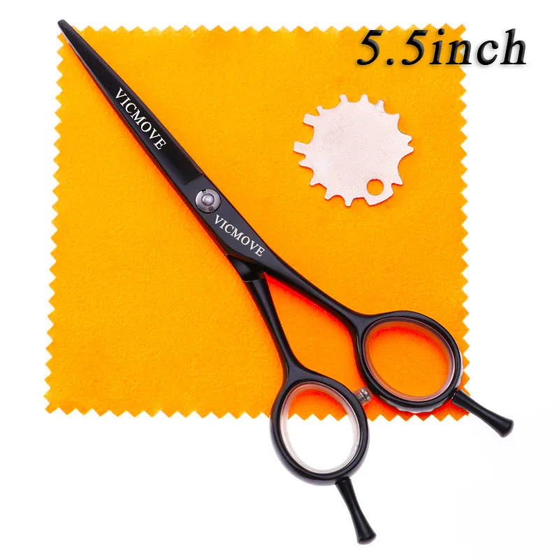 1 pcs VICMOVE 5," /6" ножницы для волос Профессиональные Парикмахерские ножницы набор резка+ истончение профессиональные барберские ножницы серебро и черный - Цвет: 1 pcs