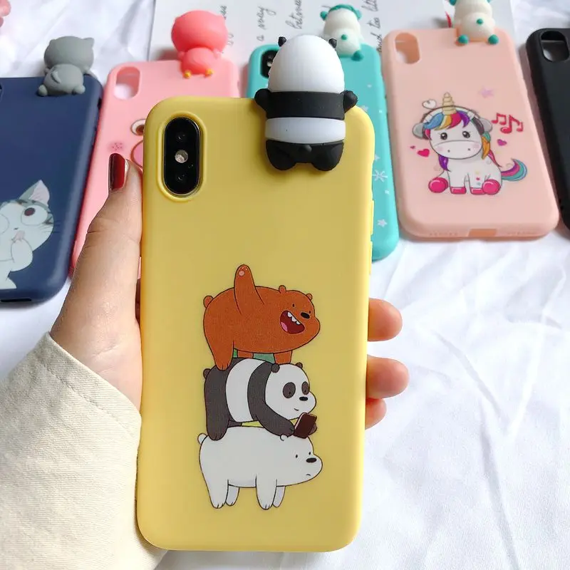 4 XS Max 3D чехол для Coque iPhone XS Max iPhone 5 5S SE чехол Etui Единорог Kawaii чехол для Funda iPhone 6 6S 7 8 Plus X XR XS чехол - Цвет: 4