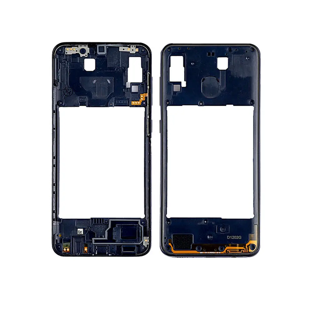 Для Samsung Galaxy A20 SM A205 черный/синий/золотой/красный цвет задний корпус рамка средняя