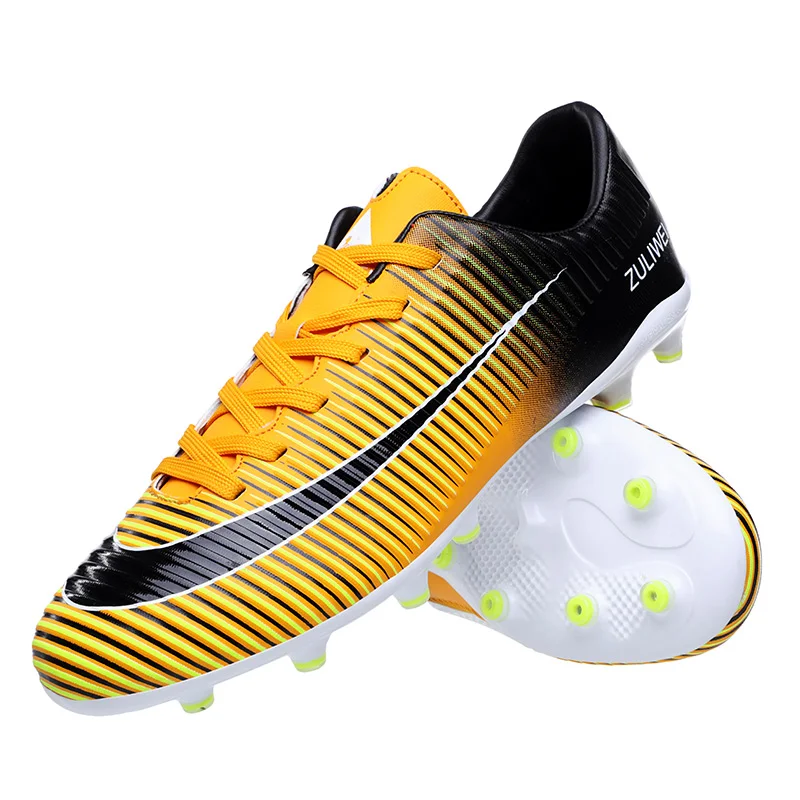 Мужские уличные футбольные бутсы дышащая TF длинные шипы тренировочные мужские