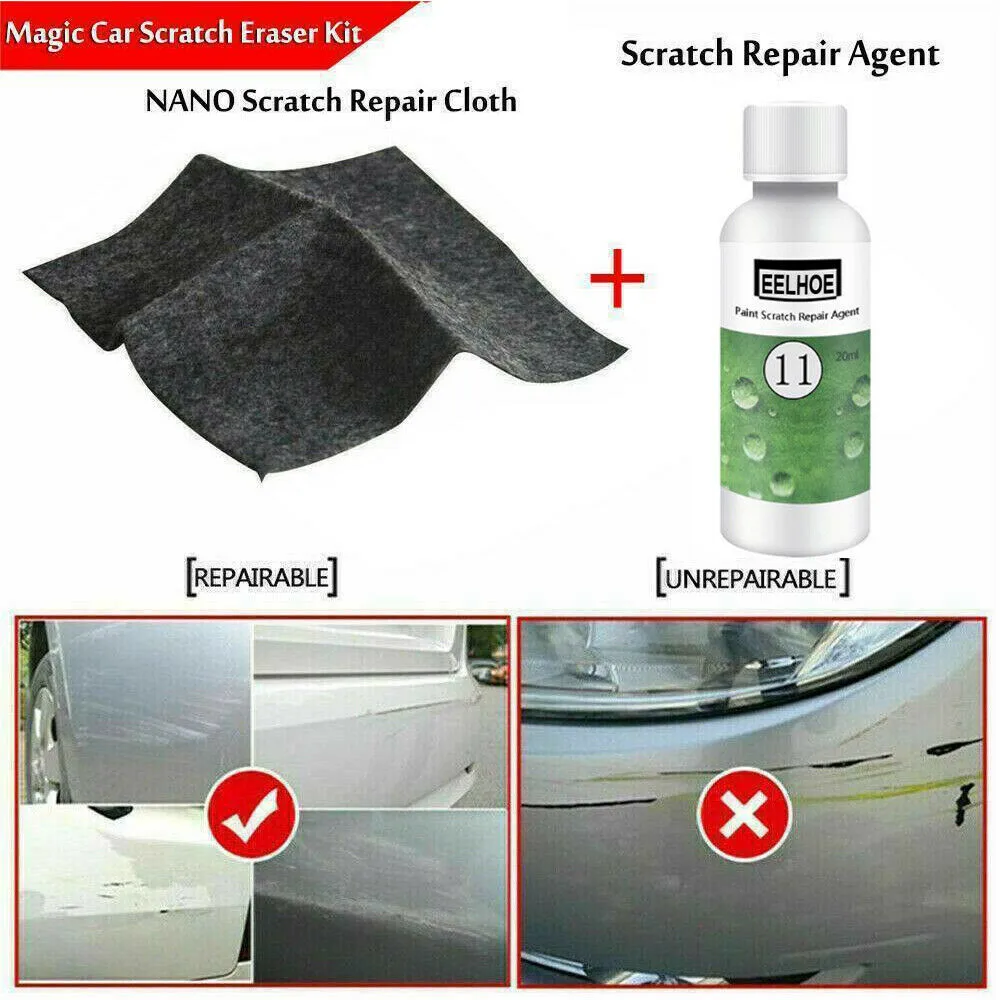 

Transparent Nano Car Scratch Remover Cloth Car Repair Spray Coat Oxidation Liquid Repair Solution