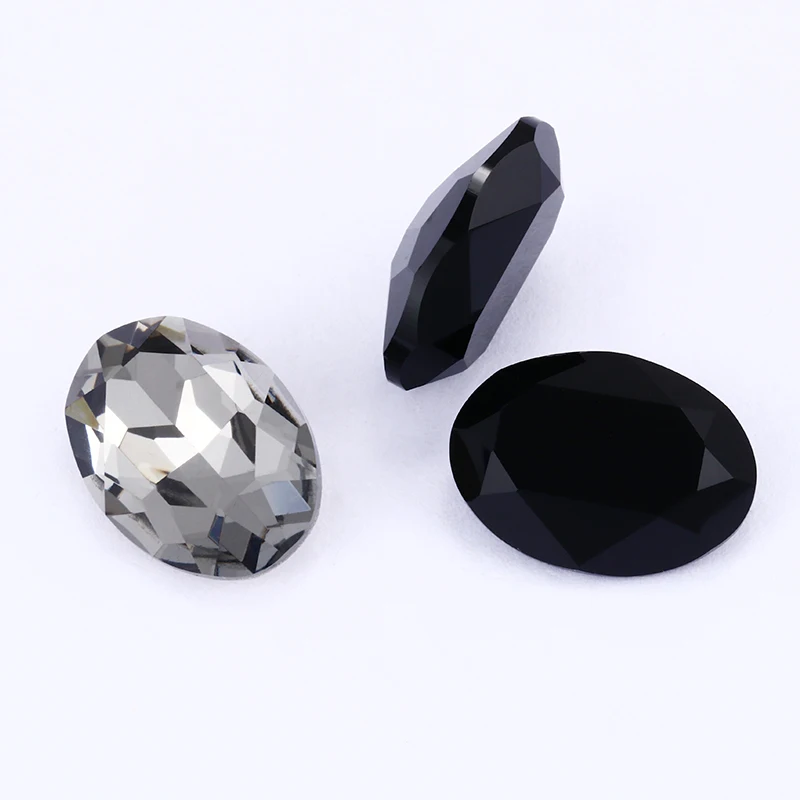 Черный Алмаз Кристалл K9 стеклянные стразы ювелирные изделия для рукоделия