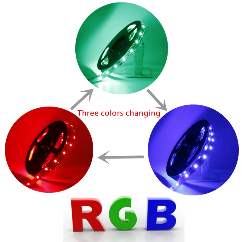 0,5/1/2/3/4/5 M Светодиодные ленты светильник 5050 SMD RGB светодиодный лента не обладает водонепроницаемостью Светодиодные ленты e бар светильник строка праздничный Декор Светильник s DC12V - Испускаемый цвет: RGB